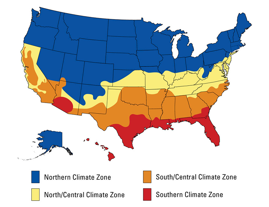 Energy Star Climate Criteria Map